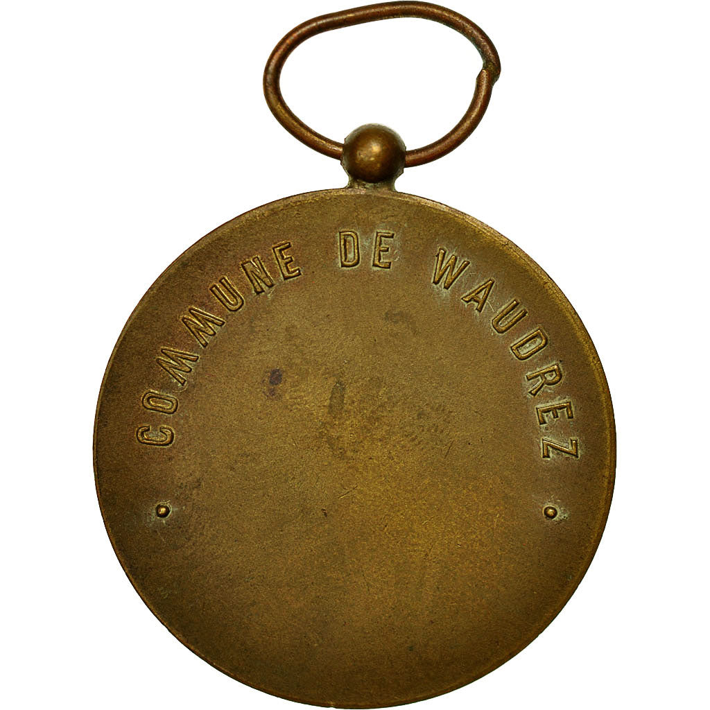 France, Medal, Commune de Waudrez, AU(50-53), Bronze
