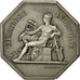 France, Jeton, Bourse de Commerce de Valenciennes, Domard, AU(55-58), Silver