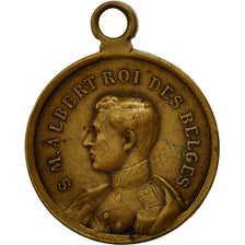 Belgium, Medal, Albert Ier de Belgique, 1914, AU(55-58), Bronze