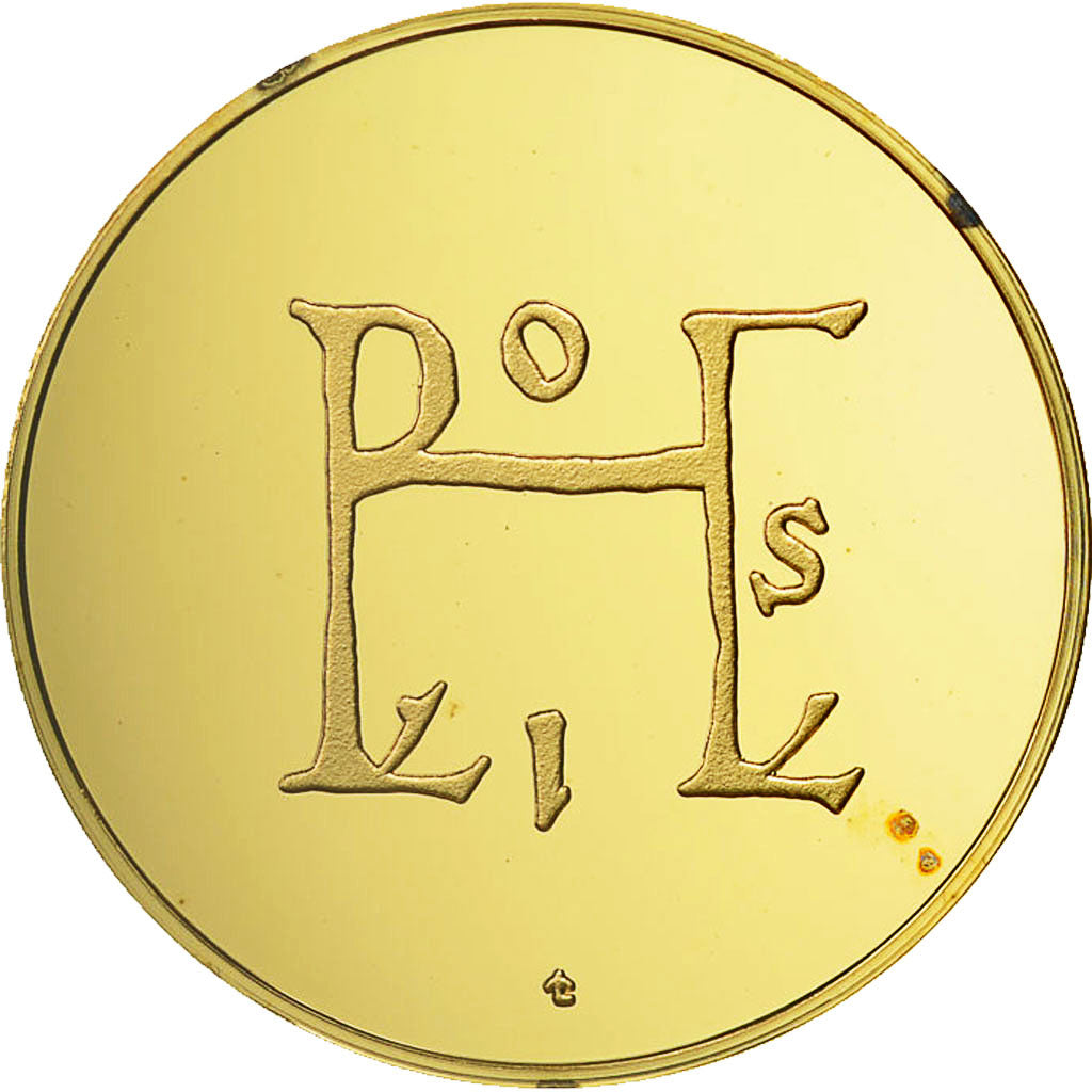 France, Medal, louis II (877-879), MS(64), Vermeil