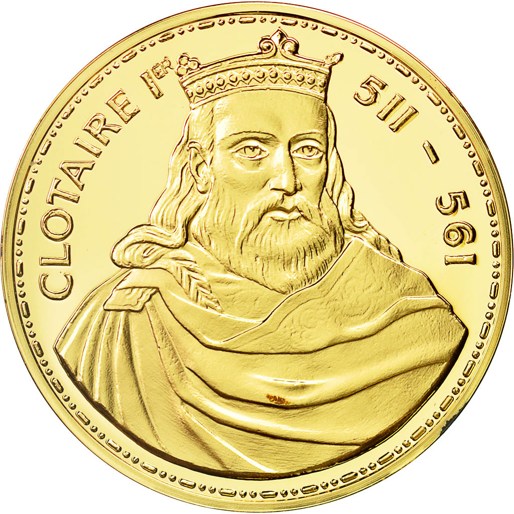 Frankreich, Medaille, Clotaire Ier (511-561), History, UNZ+, Vermeil