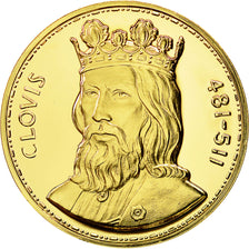 France, Medal, Clovis (481-511), MS(64), Vermeil