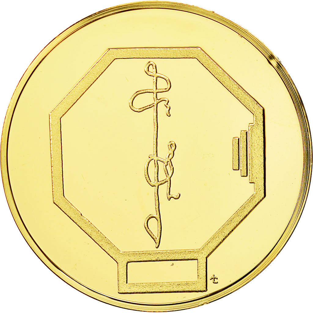 France, Medal, Clovis (481-511), MS(64), Vermeil