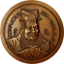 Francia, Medal, Confucius 551/479 AC, 1968, Lagriffoul, SPL, Rame