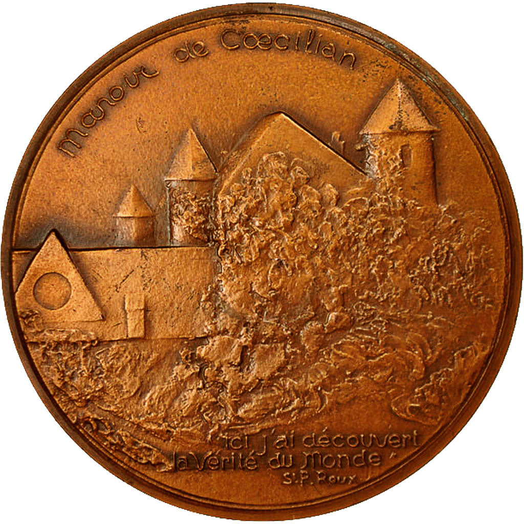 Francia, Medal, Saint Pol Roux 1861-1940, 1971, Lafaye, SPL, Rame