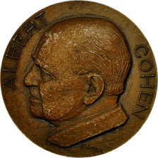Francia, Medal, Albert Cohen, 1972, Kischka, SC, Plata
