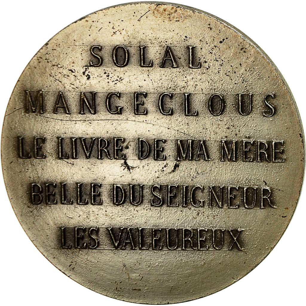 Francia, Medal, Albert Cohen, 1972, Kischka, SC, Plata