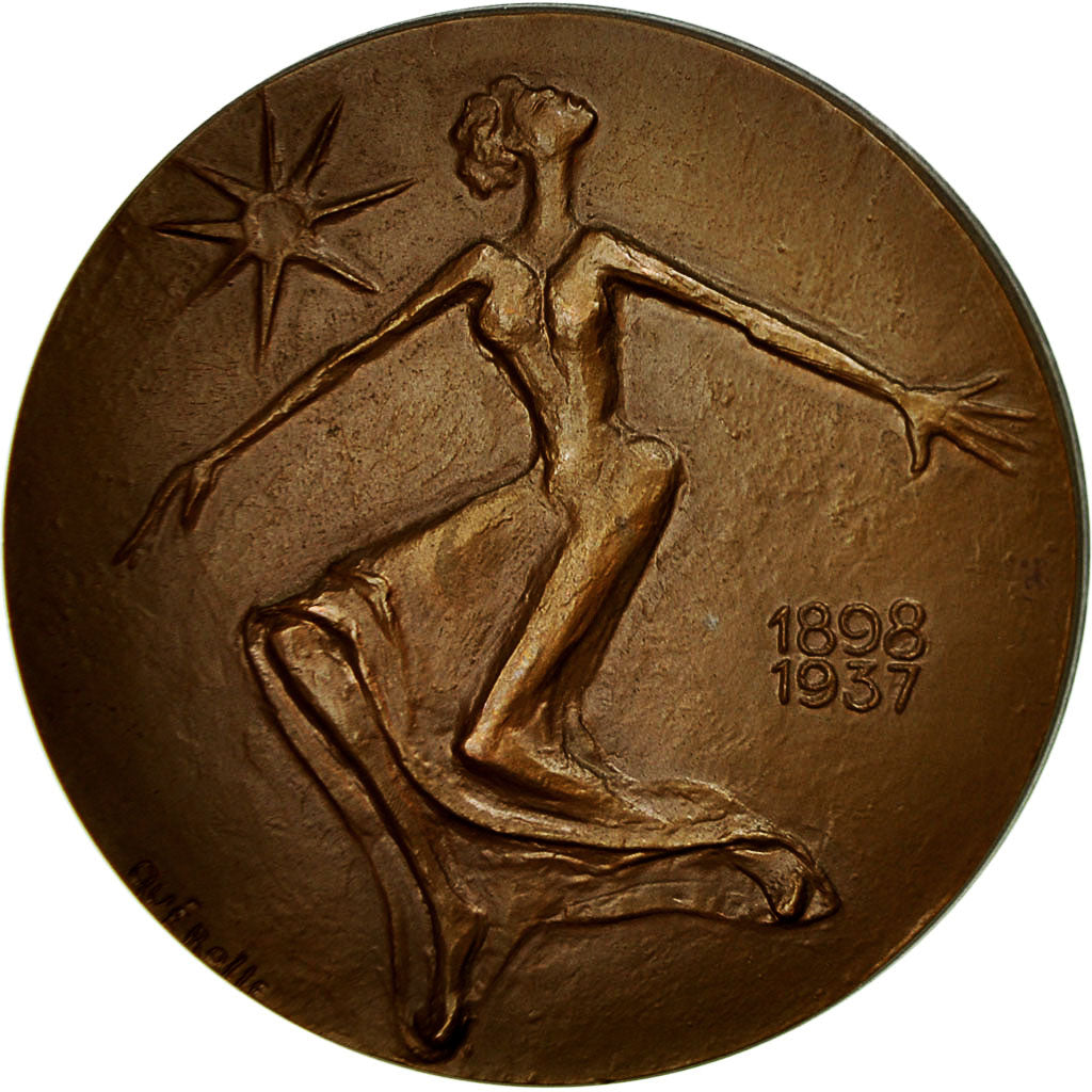 France, Medal, Georges Gershwin, 1972, Quérolle, MS(63), Bronze