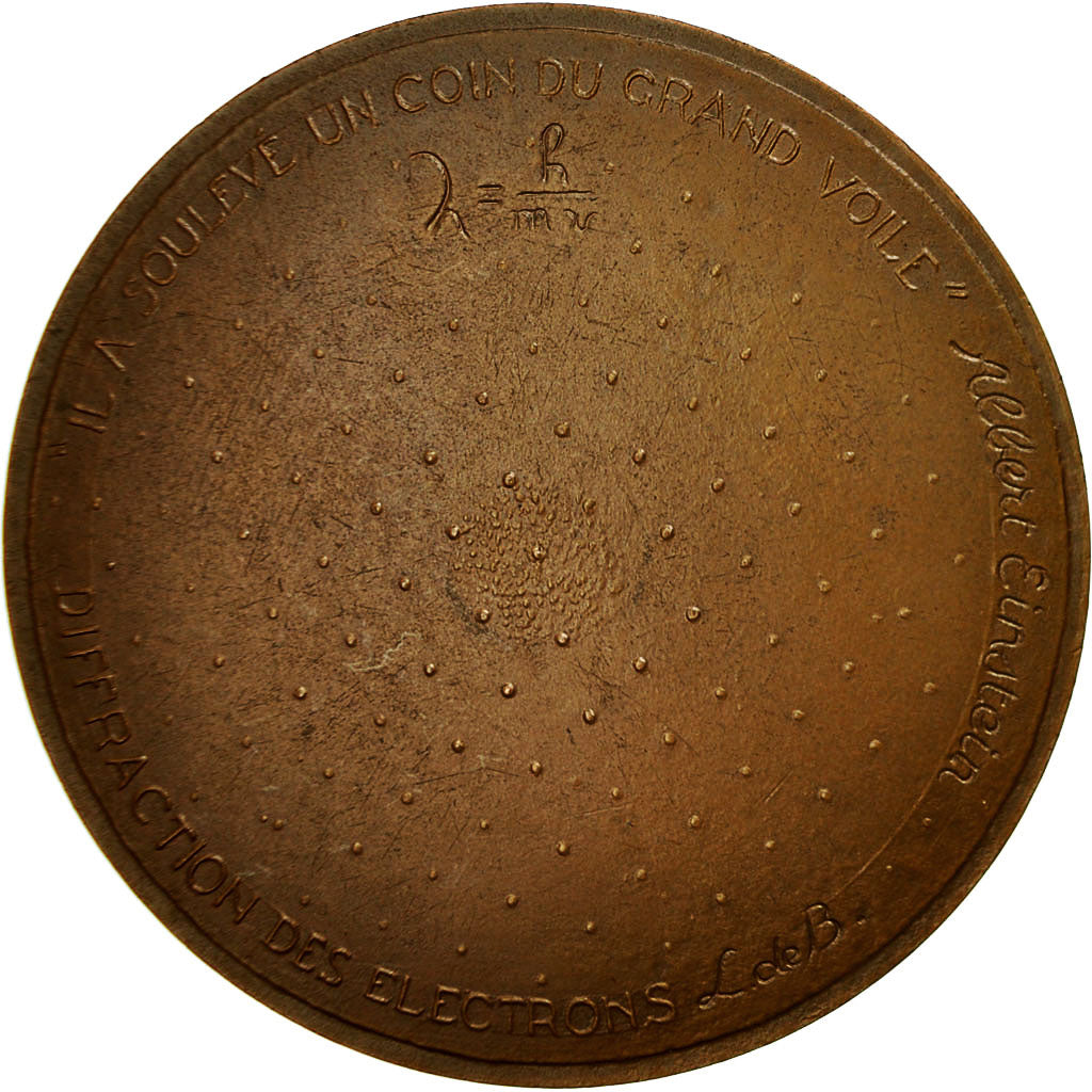 France, Medal, Louis De Broglie, 1973, Lafaye, MS(63), Bronze