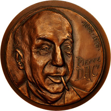 France, Medal, Pierre Dac (1893-1975), 1980, hirolla, MS(63), Copper