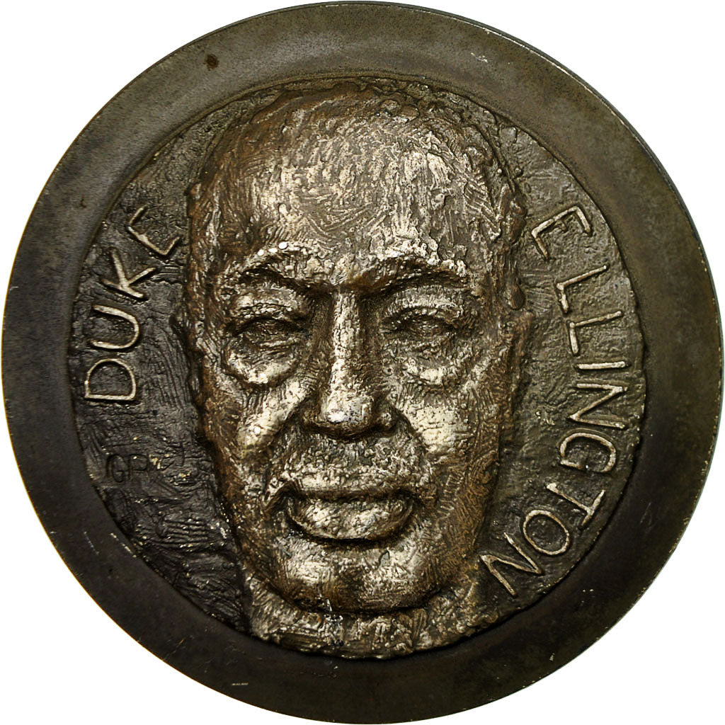 France, Medal, Duke Ellington, 1967, G.R, MS(63), Bronze