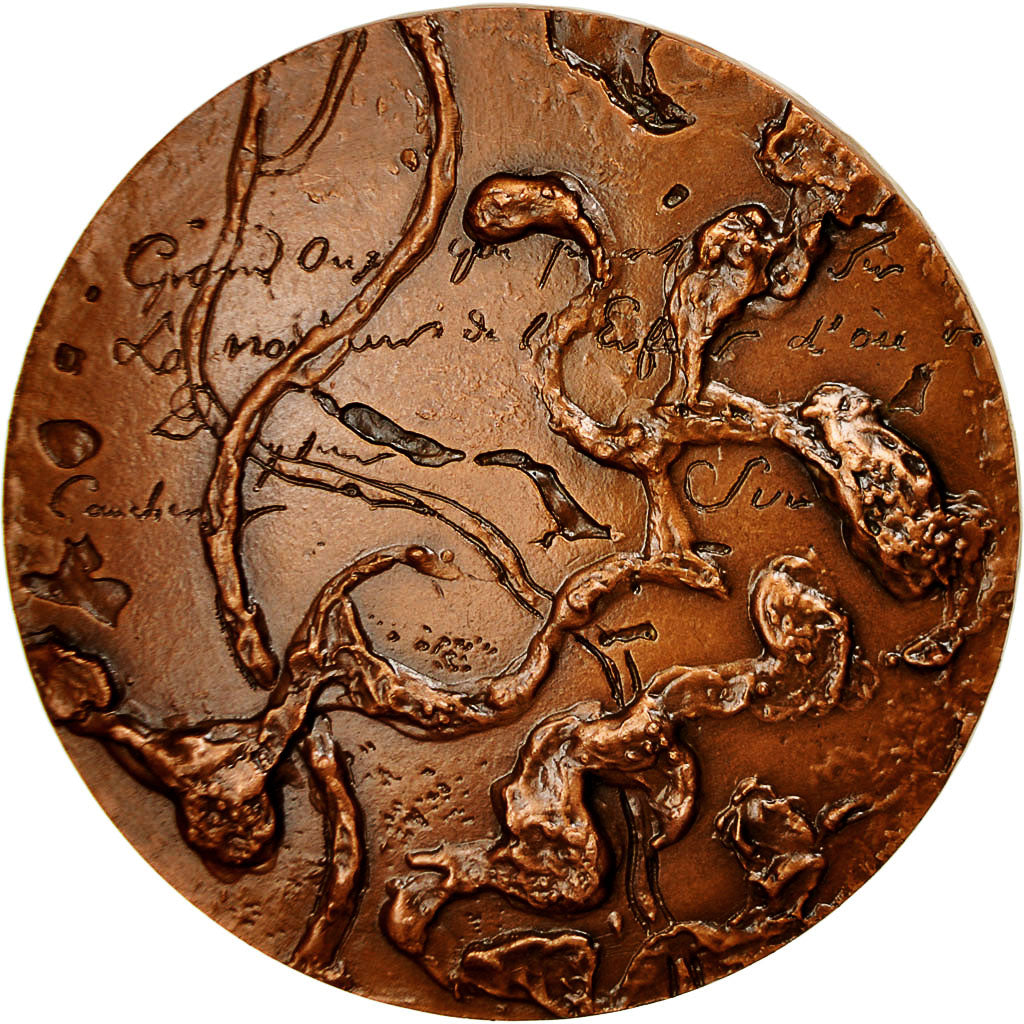 France, Medal, Baudelaire, 1967, Couturier, MS(63), Copper