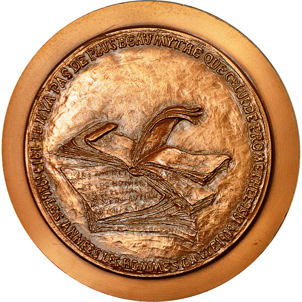 France, Medal, Ilva Ehrenbourg, 1968, MS(63), Copper