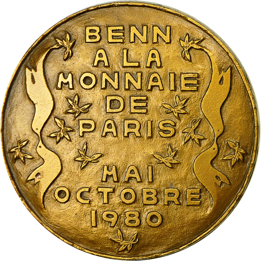 France, Medal, Benn à la Monnaie de Paris, 1980, Benn, MS(63), Bronze