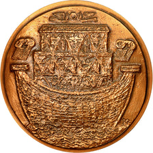 France, Medal, Arche de Noé, 1989, Quivillic, MS(63), Copper