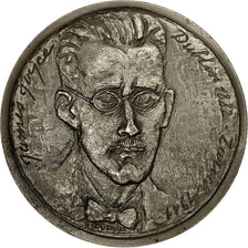 France, Medal, James Joyce, 1974, Quérolle, MS(63), Copper