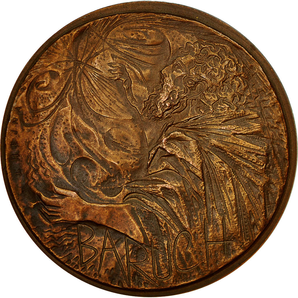France, Medal, Baruch, 1974, Hejna, MS(63), Copper