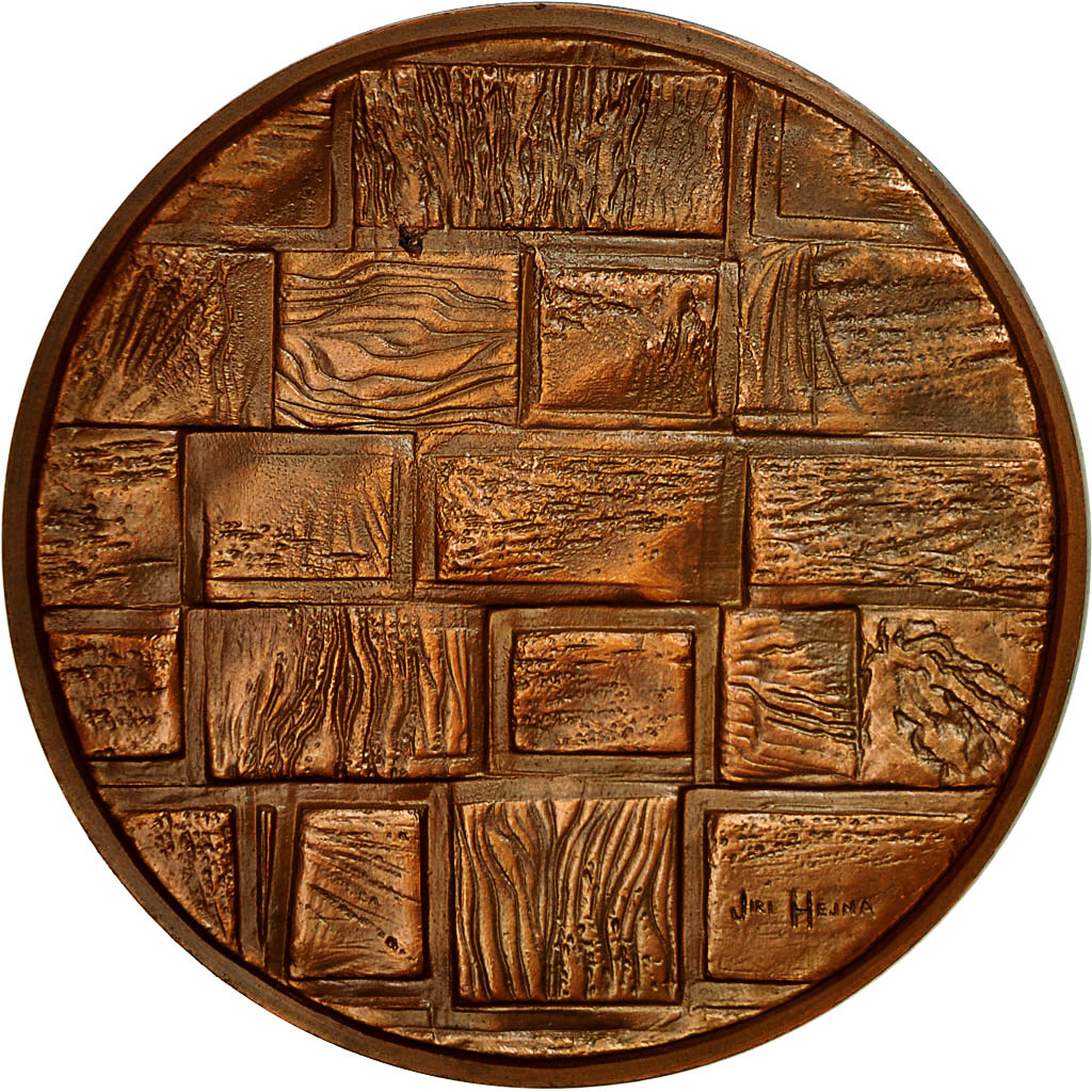 France, Medal, Baruch, 1974, Hejna, MS(63), Copper