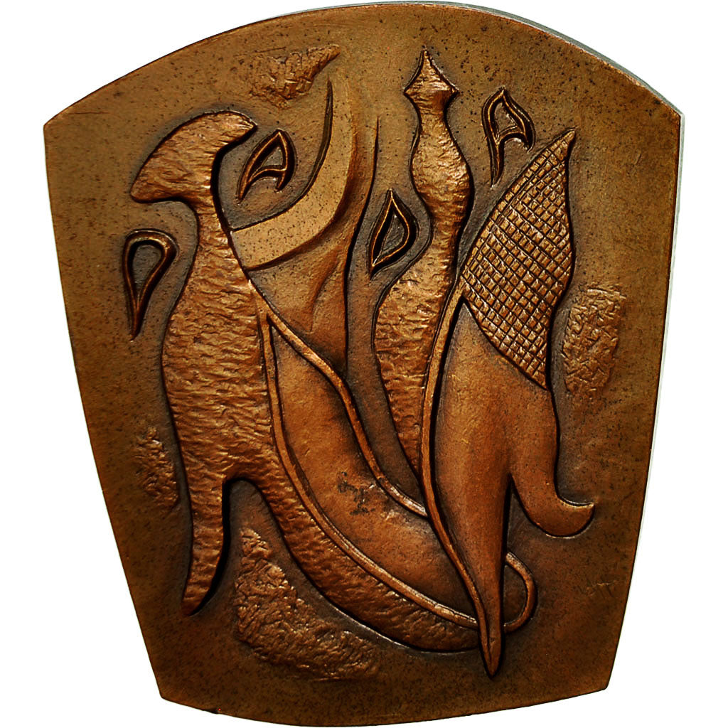 France, Medal, Tzara, 1969, Torcheux, MS(63), Copper