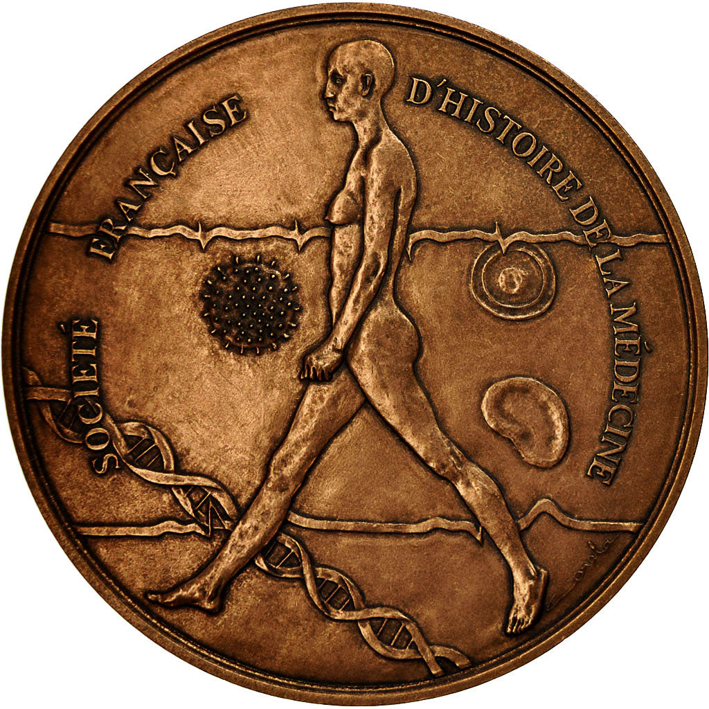 Francia, Medal, Société Française d'Histoire de la Médecine, Corda, SC