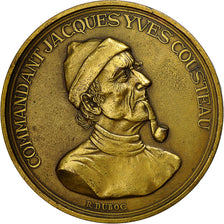France, Medal, Commandant Jacques Yves Cousteau, Duboc, AU(50-53), Copper
