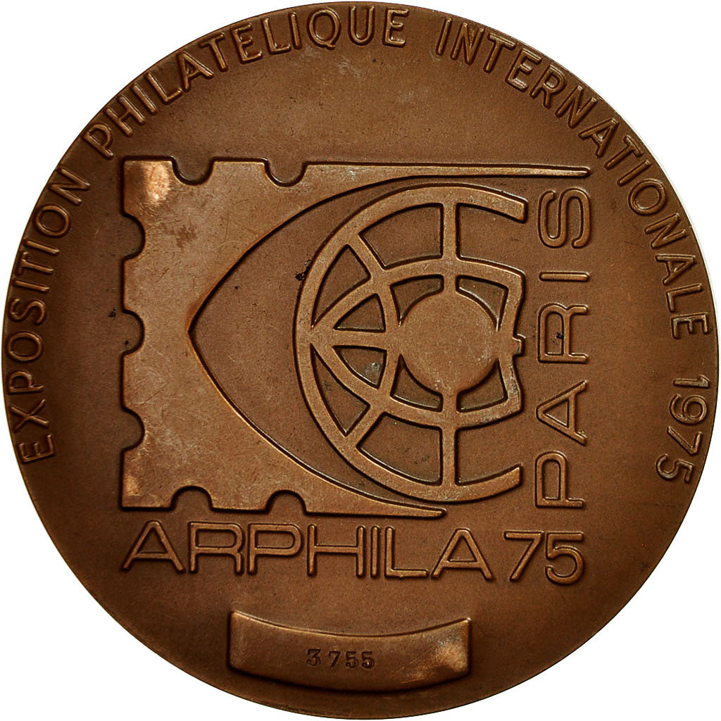 Francia, Medal, Exposition Philatélique Internationale , Arphila 75, 1975