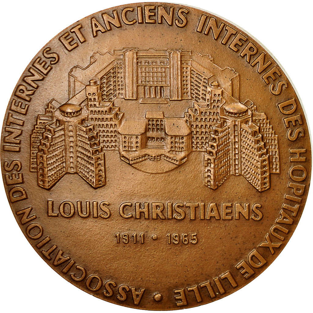 Francia, Medal, Association des Internes des Hopitaux de Lille, 1967, Desrumaux