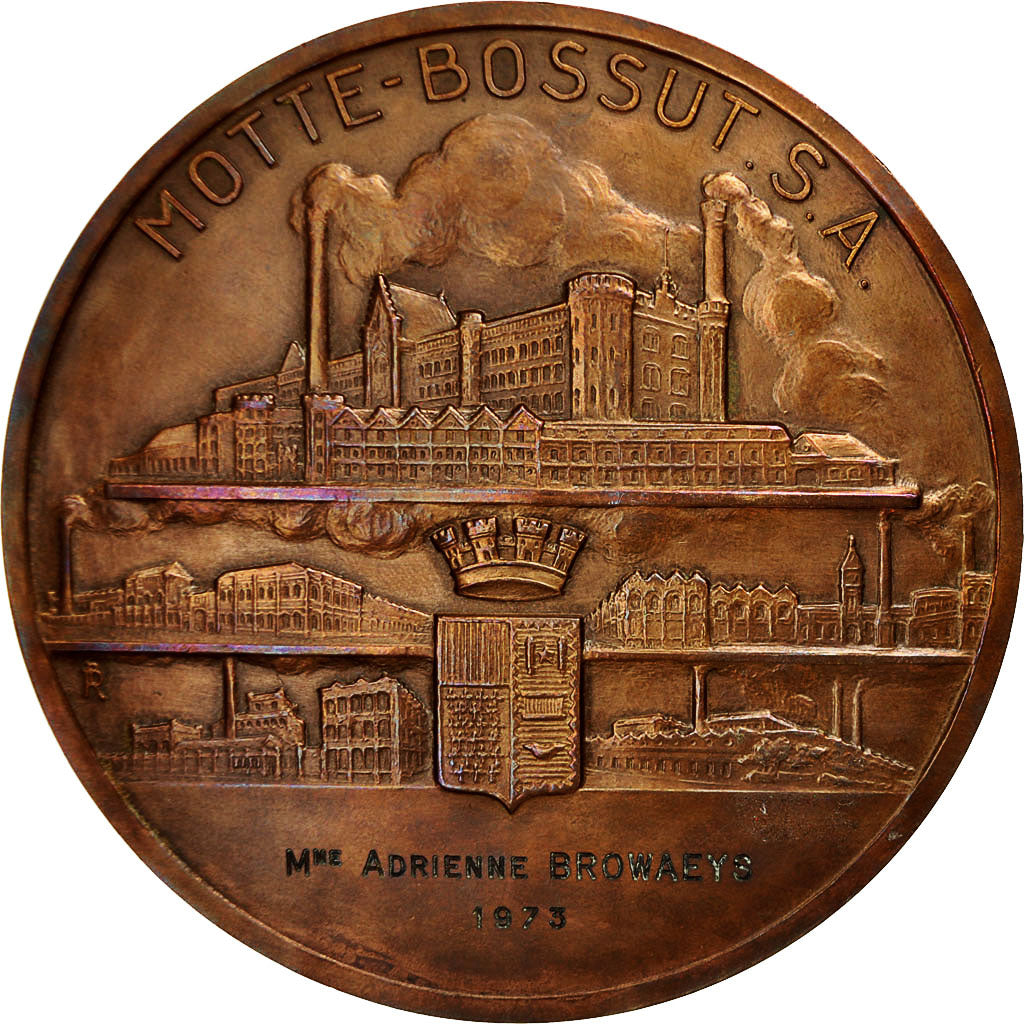 France, Medal, Art Déco, Motte-Bossut.S.A., 1973, Benard, MS(63), Bronze