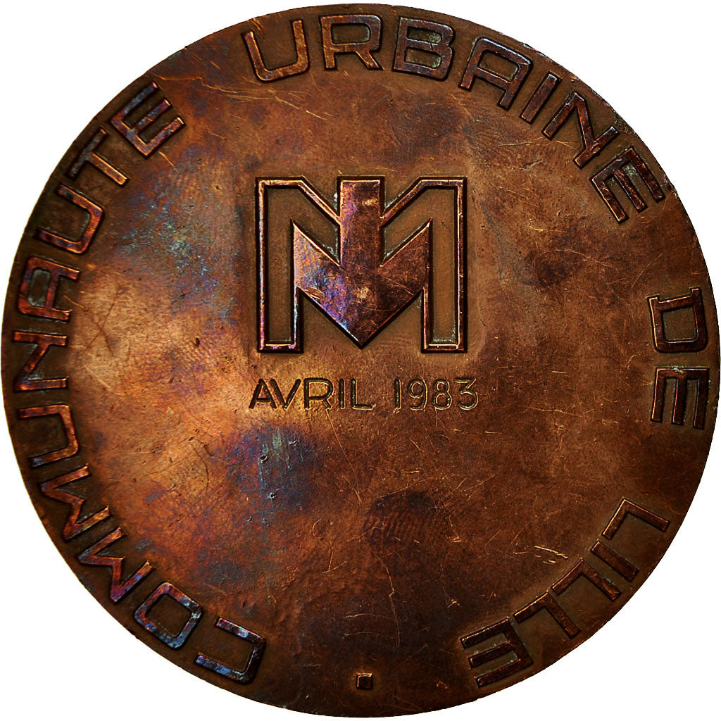 Francia, Medal, Communauté urbaine de Lille, 1983, Roy, SC, Bronce