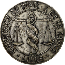 France, Medal, Université du Droit et de la Santé, Lille, SUP, Silvered bronze