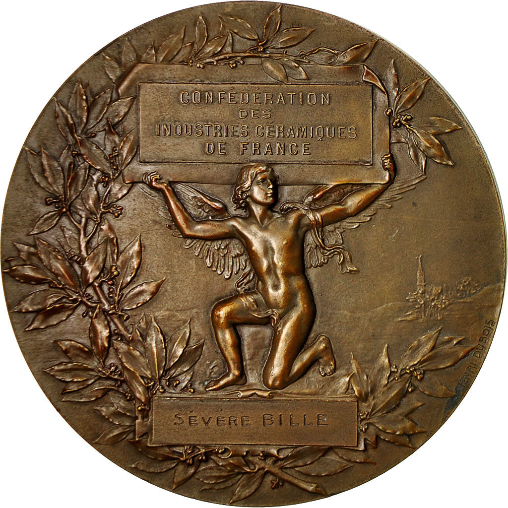 Francia, Medal, Confédération des Industries Céramiques de France, Dubois.H