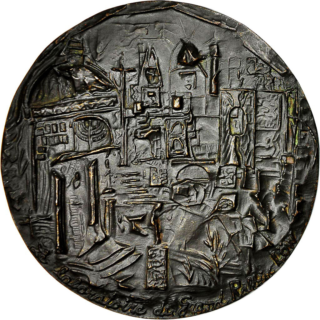 France, Medal, Le Laboratoire du Grand Rabbin Low, 1970, W. Schiffe, MS(63)