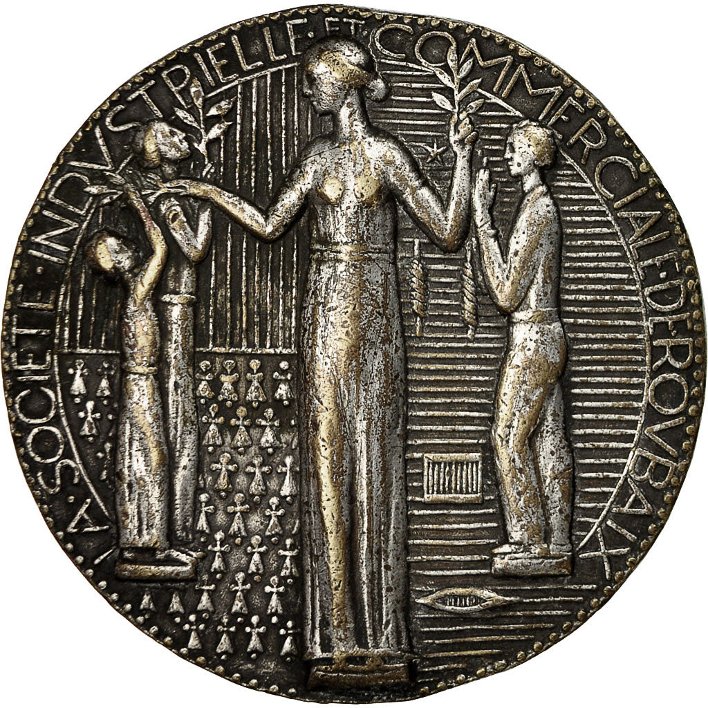 France, Medal, Association Industrielle et Commerciale de Roubaix, TTB, Silvered