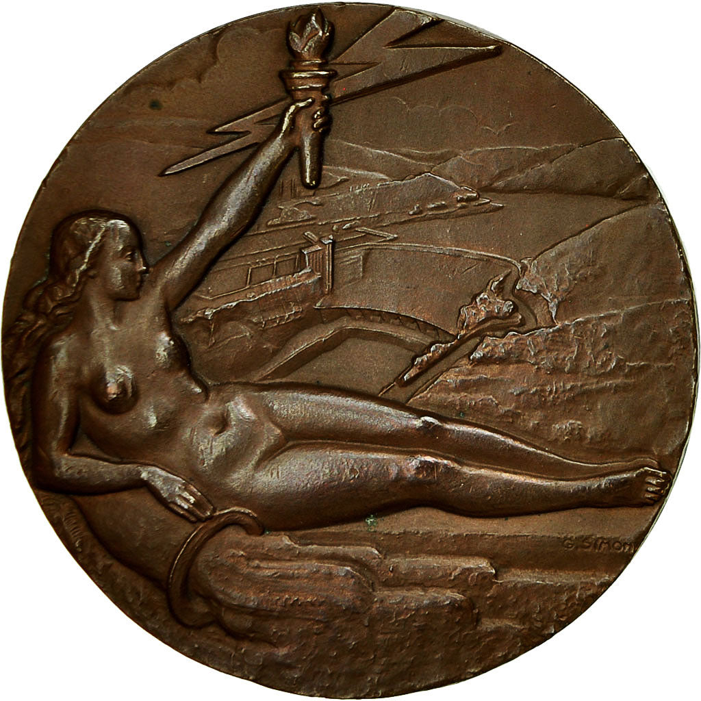 France, Medal, STME, Le Rhin, Simon, MS(63), Bronze