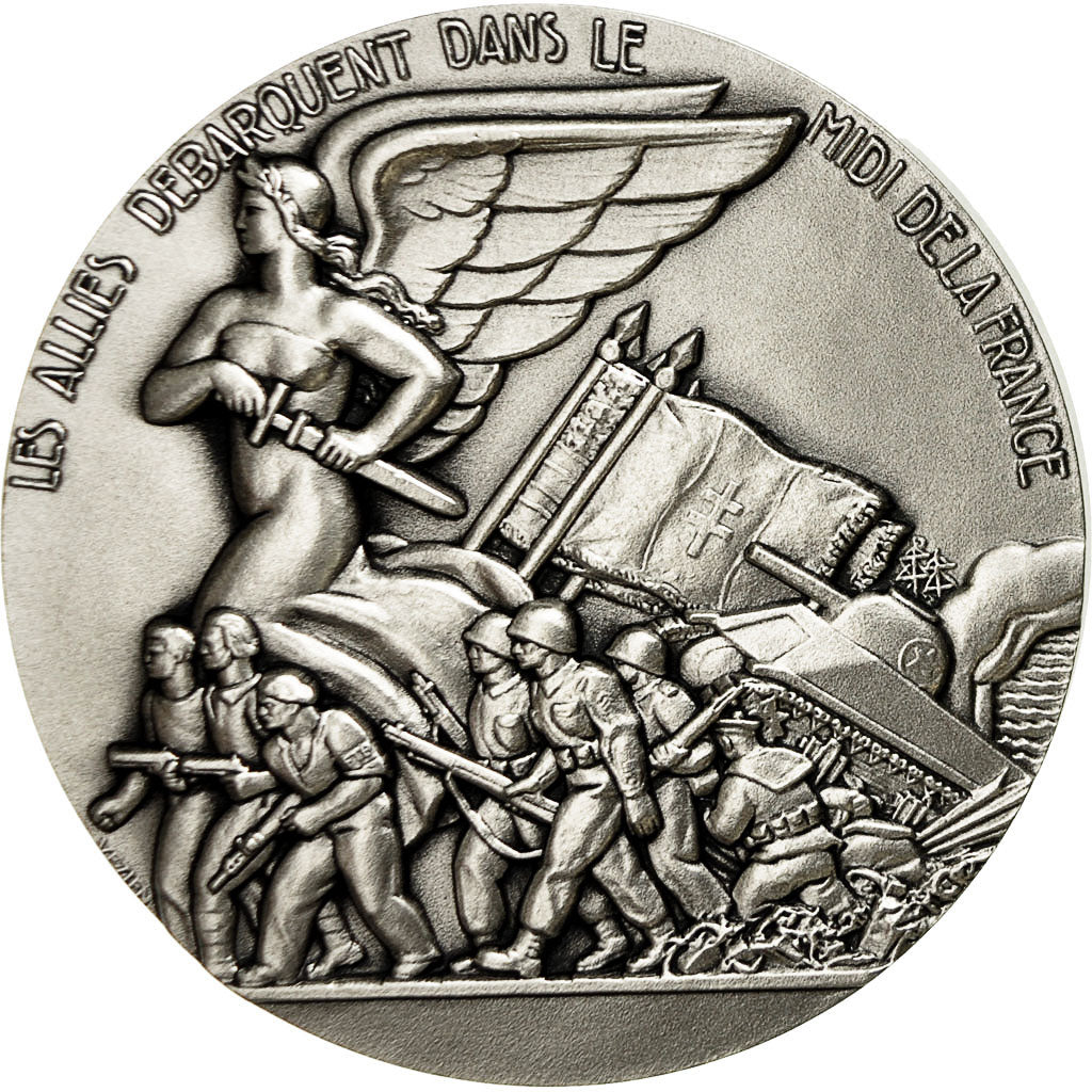 Francia, Medal, Les alliés débarquent dans le midi de la France, SC+, Bronce