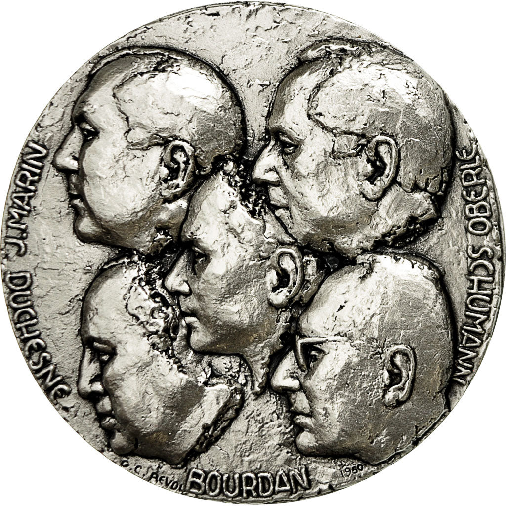 Frankrijk, Medal, Marin-Duchesne-Bourdan-schumann-Oberle, 1950, Revol, UNC
