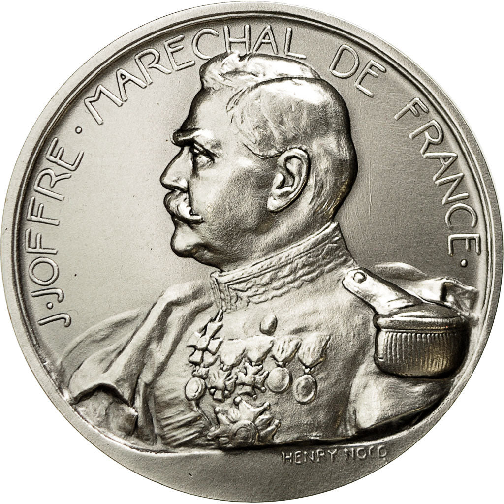 Frankreich, Medal, J. Joffre Maréchal de France, Henry Nocq, UNZ+, Silvered