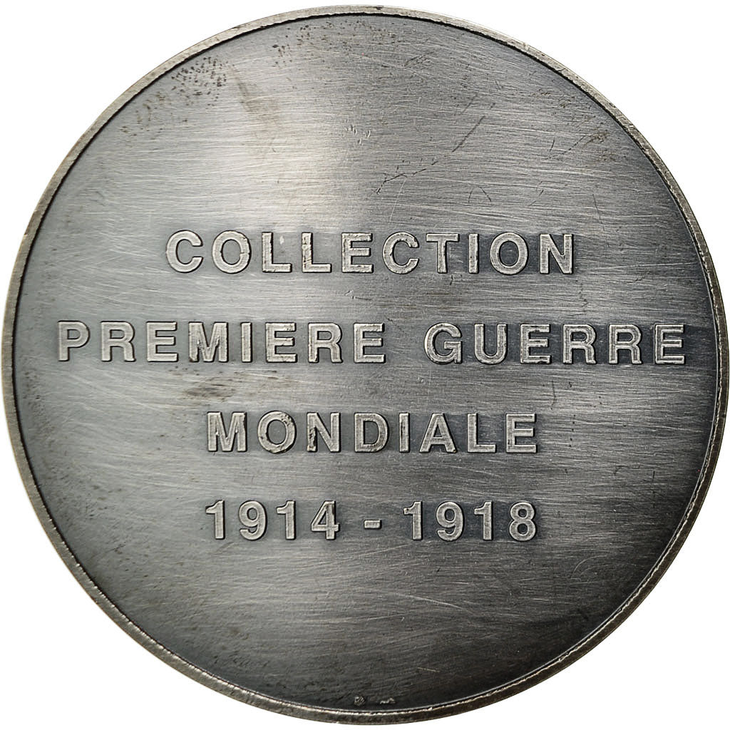 Frankrijk, Medal, Le général Mangin devant Douaumont, Pillet, UNC, Silvered