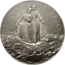 France, Medal, Le chemin des Dames, Merot, MS(64), Silvered bronze