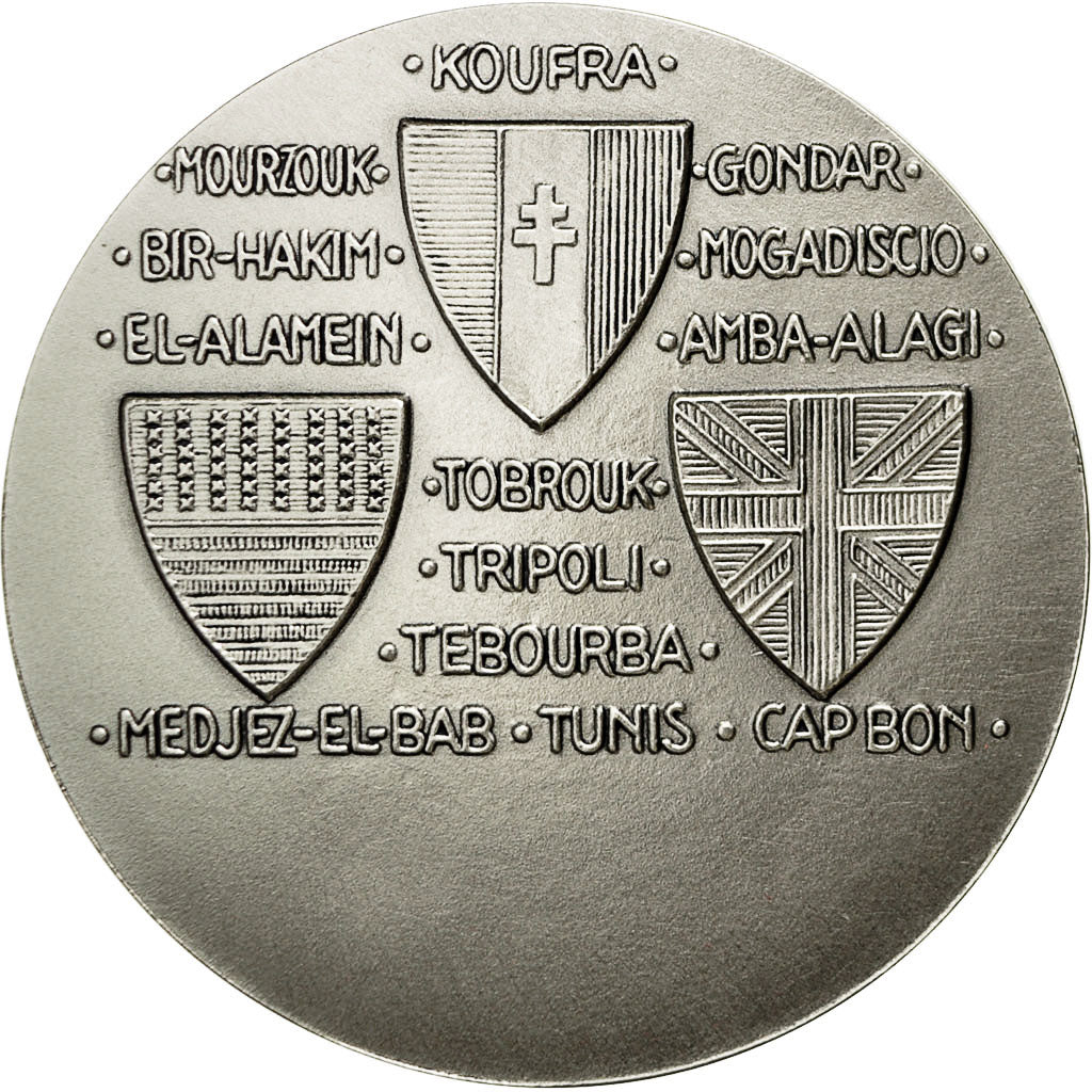 Frankrijk, Medal, Victoire de l'Afrique du Nord, UNC, Silvered bronze