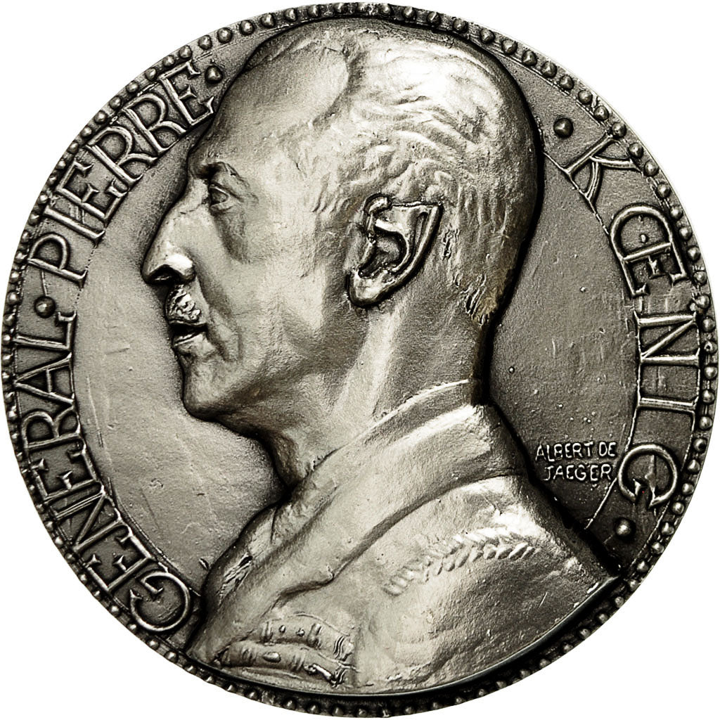 France, Medal, Général Pierre Koenig, Jaeger, SPL+, Silvered bronze
