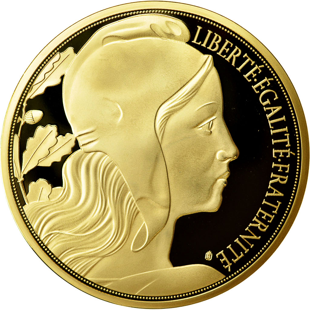 Francia, Medal, Liberté, La Marseillaise, SC+, Copper Plated Silver