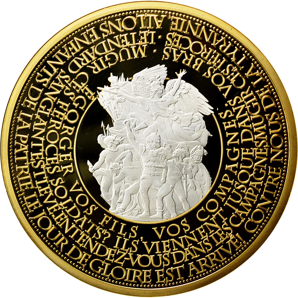 France, Medal, Les piliers de la République, Marianne, MS(64), Copper Plated