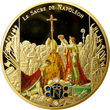 France, Medal, Le sacre de Napoléon Ier par Pie VII, SPL+, Cuivre plaqué