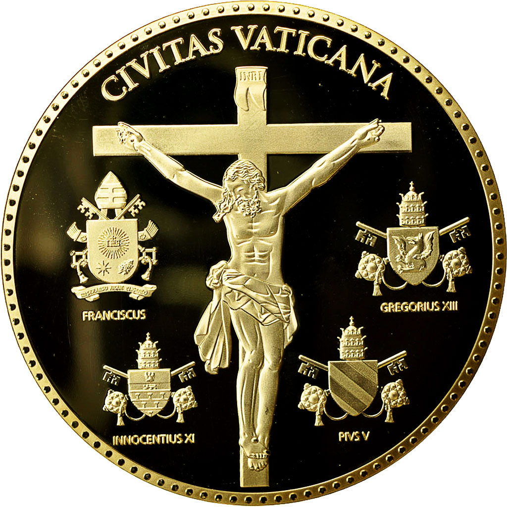 France, Medal, Pape François Ier, Civitas Vaticana, MS(64), Copper Plated