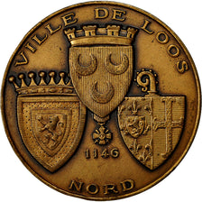 France, Medal, Ville de Loos, Nord, Gallo, MS(63), Bronze