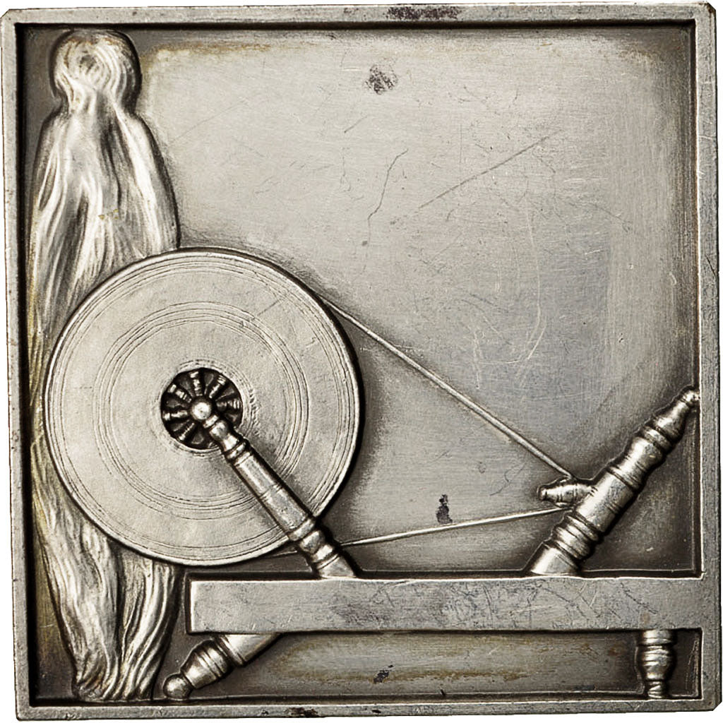 Francia, Medal, Chambre de Commerce de Roubaix, EBC+, Bronce plateado