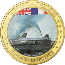 France, Medal, Concorde, La Légende, MS(64), Copper Plated Silver