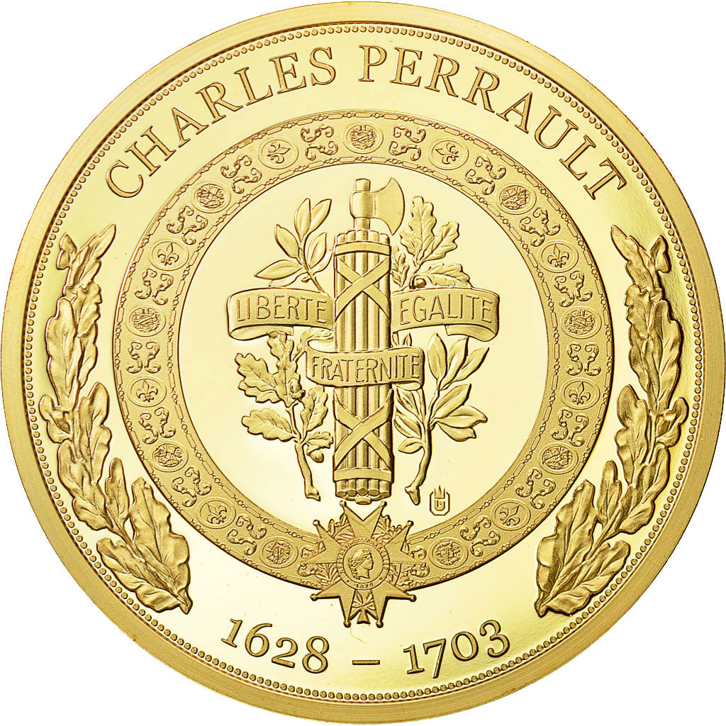 France, Medal, Le Petit Chaperon Rouge, Charles Perrault, SPL+, Cuivre plaqué