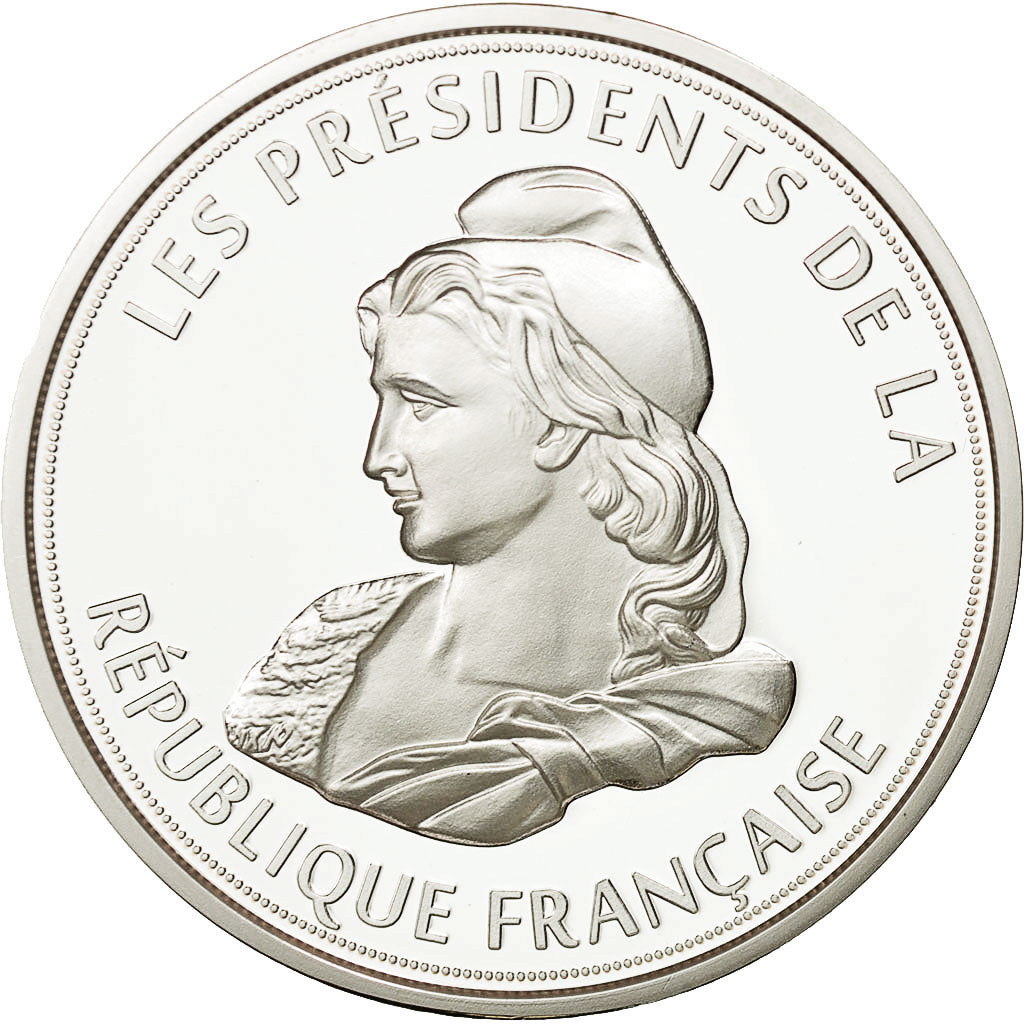 Frankreich, Medal, Présidents de la Ve République, UNZ+, Copper Plated Silver